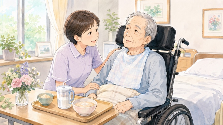 ヤールⅤ度：介護が必要な状態のイメージ